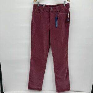 Bandolino Mandie Burnt Rose Corduroy Straight Pants Women’s Size 10 Stretch